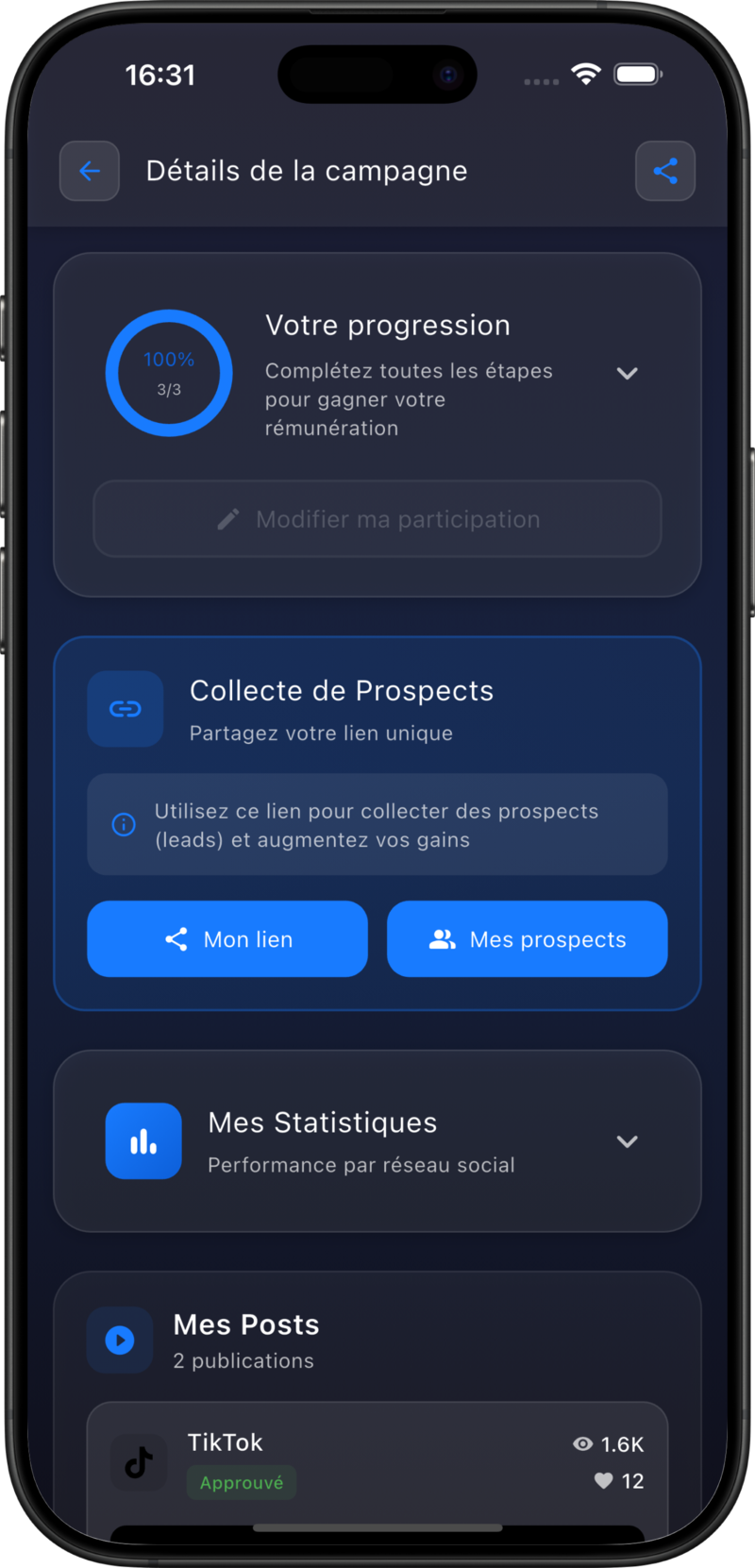 VIRAL App Screenshot 1